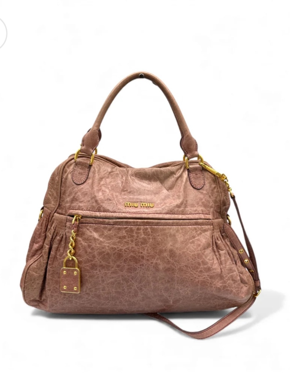 Vintage Miu Miu 2-Way Nappa Leather Handbag